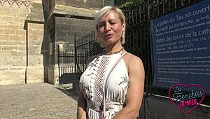 Kim, the Busty French Milf, Can’t Resist Wild Sex