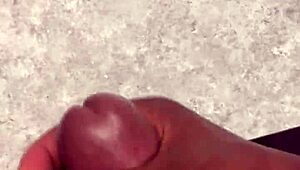 Watch This Amateur's Huge Cumshot Cover the Bathroom Counter in Close-Up