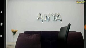 Hey, check out this slim girl with big tits using dildo on webcam!