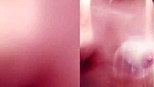 soapy showering in gym bathroom 😊