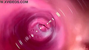 look at that camera deep in mia's creamy pussy