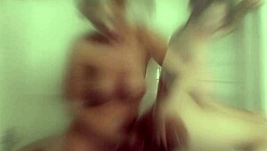 deauxma showers with big tits and wet milf lesbian fun