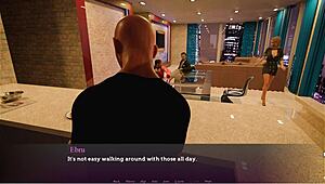 The prison guard with huge tits dominates inmates in anime hentai