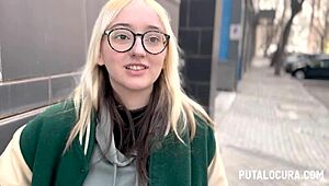 Caught In Bedroom With Nerdy Blonde, He Fucks Her Pussy And Ass In Cowgirl And Doggystyle Positions