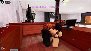 Cheating Roblox Girl Sucks and Rides Big Black Cock in Hentai