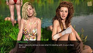 Hot brunette intensely flirts in nursing back to pleasure 23 with big ass and tits