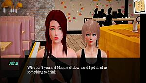 my new family game with small tits redhead in 3d anime 😊