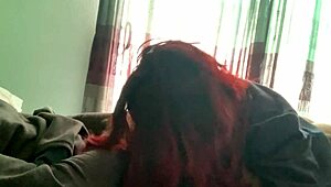 she doesn’t even notice i’m recording while she devours my cock... damn! 😈