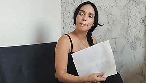 Amateur job interview turns hot with ass slapping