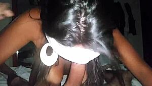 Busty Indian Amateur Sucks Big Cock In Tribal Blowjob