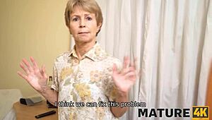 mature4k bed gets tested hard by mature lady and client banging