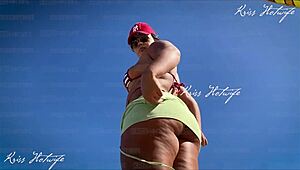 imagine on the beach with me, you'd get hard seeing my micro bikini and bouncing ass