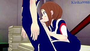 Ochako Uraraka And Izuku Midoriya Have Intense Hentai Sex 😏