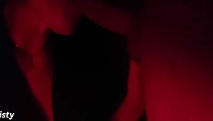 why is the sexy brunette sucking dick after club?