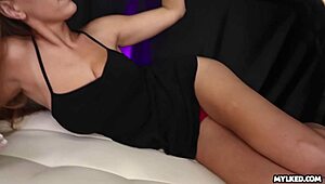 blonde teen 18+ gets jizzed on lactating tits at gloryhole