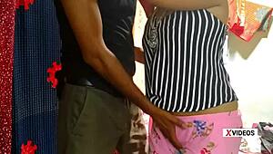 this cute newlywed bhabi probably never got such wild action from her husband. public creampie with horny young couple.