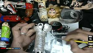 time to finish painting little grey alien with dildo