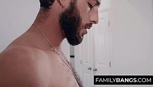 andi rose posing for stepbrother lucas frost leading to taboo banging