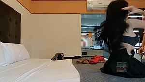 Intensely fucking my wife on camera for payment