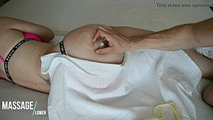 Vacuum Massage for Hot Booty - European Amateur Babe