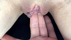 Squirting Orgasm From Fingering Dripping Wet Teen Pussy Close-Up!