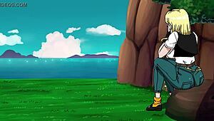 rescuing android 18 with big tits 😏