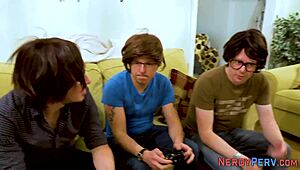 leeds geek tricked into first blowjob by inked brit