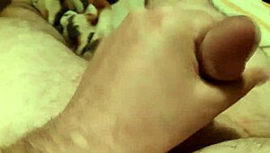 i'm playin with my shaved cock, it's so hairless and fun