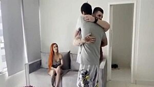 Husband almost catches wife with brother in risky situation