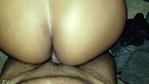 cumming on my latina wife with black cock