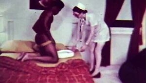 Vintage Dark Lantern London Showcases Interracial Taboo with Nurse and Patient in Retro Hospital Scene