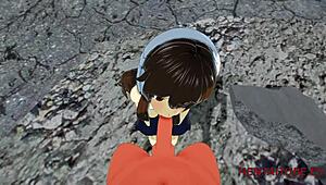 dr stone hentai senku ishigami and yuzuriha ogawa in intense scene