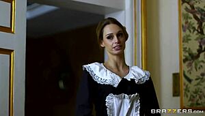 Hey, wanna see British babe Erica Fontes get slammed hard in this Brazzers clip?