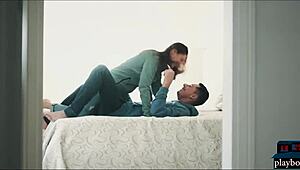 Couple Enjoys Intimate Moment After Playing in the Snow