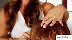 Sexy Babe Strips Down to Sultry Lingerie