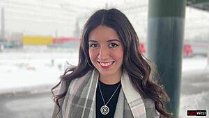 Public Agent - Stunning Beauty Screws on Train for Cash