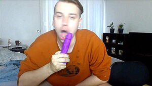 pov, i'm sucking your dick deepthroat with a dildo