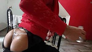 hey, check out this sexy culo in tight tanguita 8