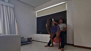 Latina prostitute sucks cock so eagerly!