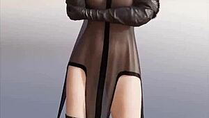 anime cartoon solo strips and rips clothes