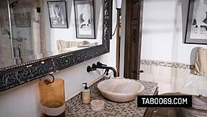 black stud fucks kenzie anne and kenna james in threeway