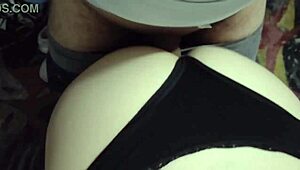 Curvy blonde in miniskirt delivers a surprising happy ending