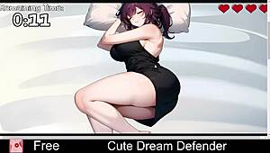 cute dream defender embarks on an erotic anime adventure in a hentai game world