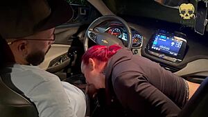 did my friend and i play with boss's cock in car?