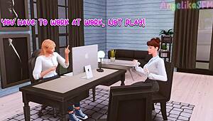 Hey, futanari boss, how deep can your secretary take that huge dick?