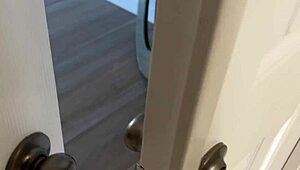 Are you perving on me hiding around the corner watching me masturbate