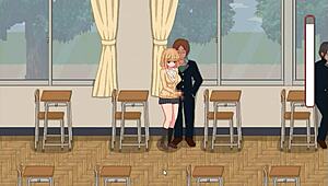 college lady fucks men in new hentai game 😏