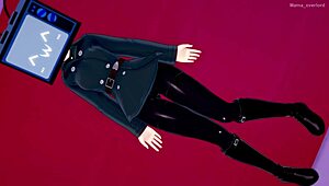 tv woman feels aroused and desires fast intimacy on the bed