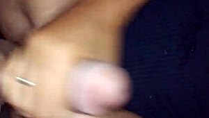 Girlfriend Gives Friend Handjob Leading To Cumshot