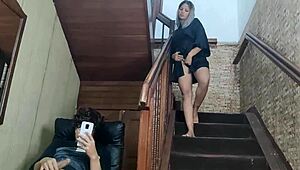 I spy my stepbrother jerking and get pounded hard